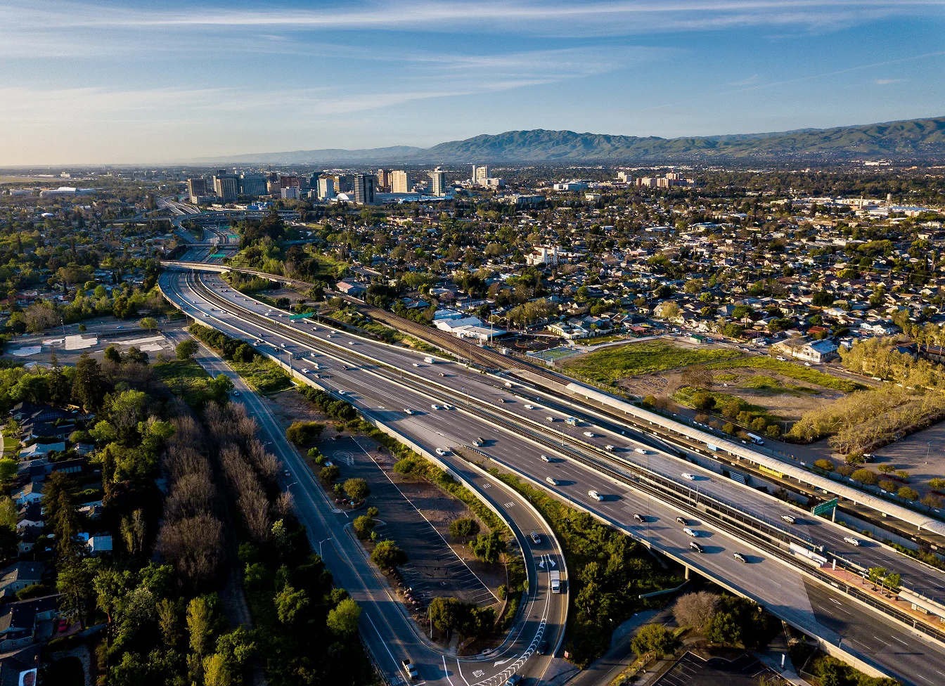 Silicon Valley aerial view